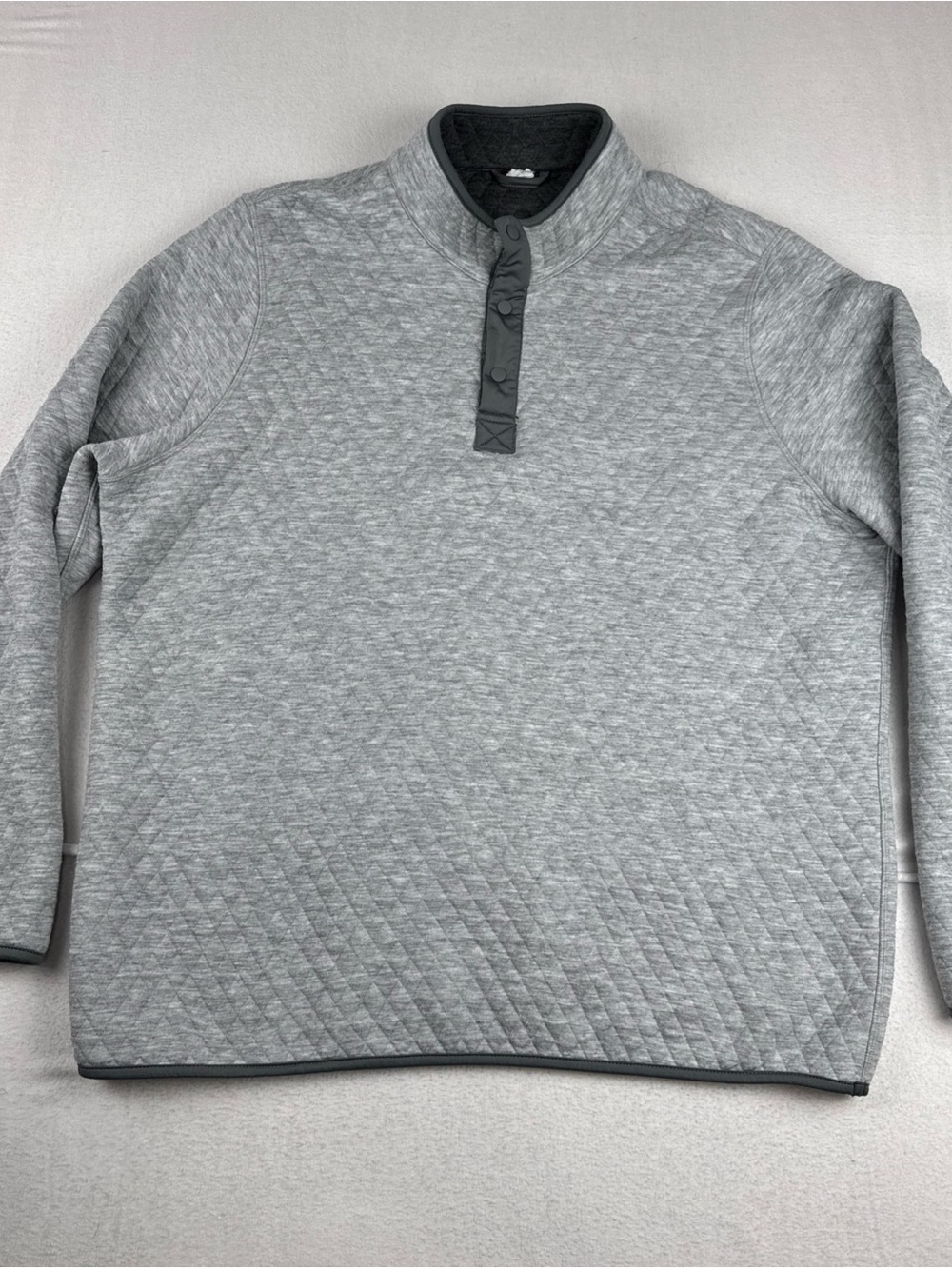 Marine Layer Mens 1/4 Button Up Diamond Patterned Pullover Sweater 2XL NBC 10150
